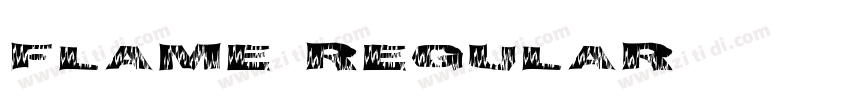Flame Regular字体转换